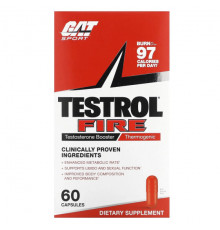 Мужское здоровье Testrol Fire, Testosterone Booster, Thermogenic, 60 Capsules