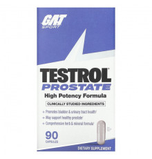 Мужское здоровье GAT, Sport, Testrol для простаты, 90 капсул