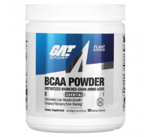 Аминокислоты GAT, BCAA в порошке, без добавок, 266,5 г (9,4 унции)