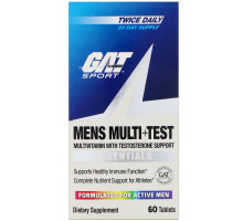 GAT Essentials Men's Multi + Test 60 Tablets
