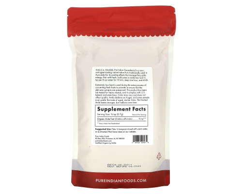Pure Indian Foods, Органическая амла в виде порошка, 8 унц. (227 г) Pure Indian Foods, Органическая амла в виде порошка, 8 унц. (227 г)