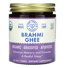 Аюрведа Pure Indian Foods, Гхи брахми, 150 г (5,3 унции)