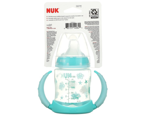 NUK, Transition Cup, Learner Cup, 6+ Months, Blue, 1 Cup, 5 oz (150 ml) NUK, Transition Cup, Learner Cup, 6+ Months, Blue, 1 Cup, 5 oz (150 ml)