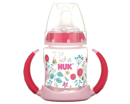 NUK, Чашка для обучения, от 6 месяцев, сердца, 1 чашка, 150 мл (5 унций) NUK, Чашка для обучения, от 6 месяцев, сердца, 1 чашка, 150 мл (5 унций)