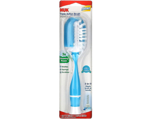 NUK, Triple Action Brush, 1 Brush NUK, Triple Action Brush, 1 Brush