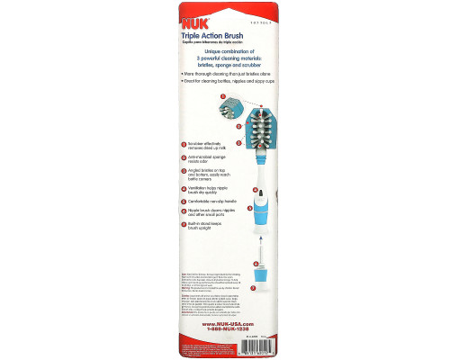 NUK, Triple Action Brush, 1 Brush NUK, Triple Action Brush, 1 Brush