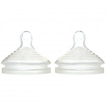 NUK, Simply Natural, Slow Flow Bottle Nipples,  0 + Months, 2 Nipples