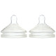 NUK, Simply Natural, Slow Flow Bottle Nipples, 0 + Months, 2 Nipples