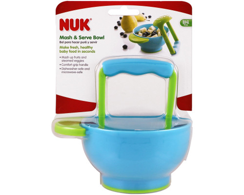 NUK, Чаша "Раздави и подавай", 1 чаша NUK, Чаша "Раздави и подавай", 1 чаша