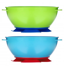 NUK Gerber Graduates Tri-Suction Bowls 2 Bowls & 1 Lid