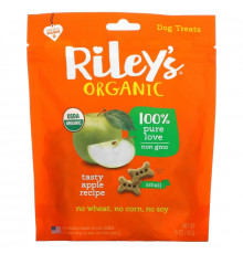 Riley’s Organics, Dog Treats, Small Bone, Tasty Apple Recipe, 5 oz (142 g) Riley’s Organics, Dog Treats, Small Bone, Tasty Apple Recipe, 5 oz (142 g)
