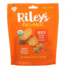 Riley’s Organics, Dog Treats, Small Bone, Sweet Potato Recipe, 5 oz (142 g) Riley’s Organics, Dog Treats, Small Bone, Sweet Potato Recipe, 5 oz (142 g)