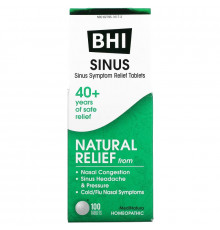 MediNatura, BHI, Sinus, 100 Tablets