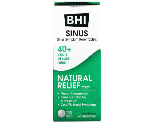 MediNatura, BHI, Sinus, 100 Tablets MediNatura, BHI, Sinus, 100 Tablets