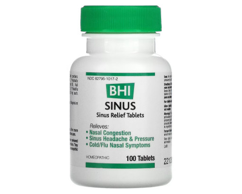 MediNatura, BHI, Sinus, 100 Tablets MediNatura, BHI, Sinus, 100 Tablets