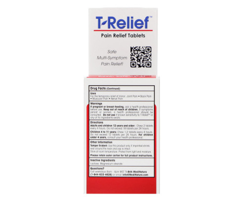 MediNatura T- Relief обезболивающие таблетки 100 таблеток MediNatura T- Relief обезболивающие таблетки 100 таблеток
