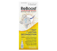 MediNatura, T-Relief, ReBoost, Breathe Easy, Decongestion Spray, 0.68 fl oz (20 ml)