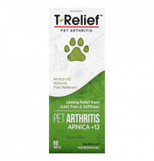 MediNatura, T-Relief, Pet Arthritis Arnica +12, 90 таблеток
