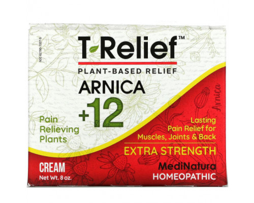 Травы и натуральные средства T-Relief, Arnica +12, Extra Strength, 8 oz Травы и натуральные средства T-Relief, Arnica +12, Extra Strength, 8 oz