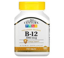 21st Century Health Care Витамин B-12 1000 микрограмм 110 таблеток
