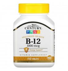 21st Century Health Care Витамин B-12 1000 микрограмм 110 таблеток