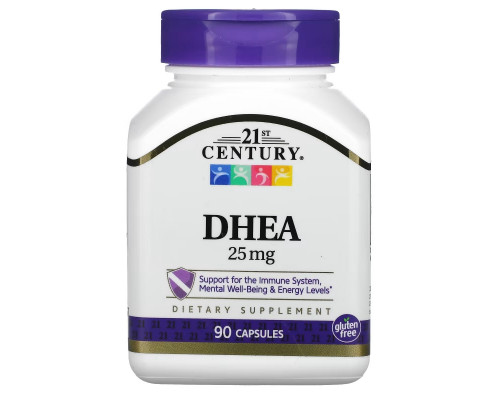 21st Century Health Care DHEA (дегидроэпиандростерон) -25 мг 90 капсул 21st Century Health Care DHEA (дегидроэпиандростерон) -25 мг 90 капсул