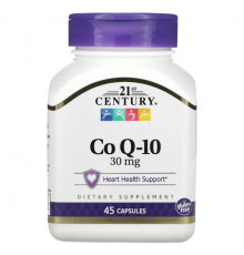 Коэнзим Q10 21st Century, Co Q-10, 30 мг, 45 капсул