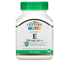 21st Century, E, Natural, 400 IU, 110 Softgels