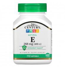 21st Century, E, Natural, 400 IU, 110 Softgels