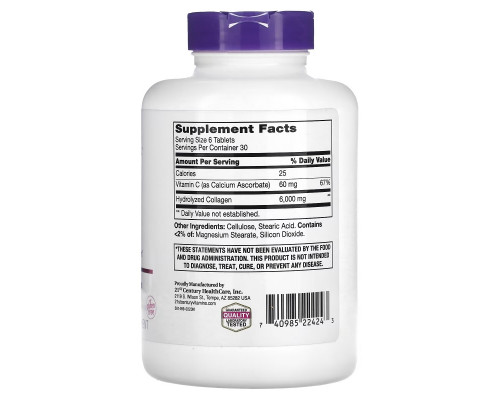 21st Century, Super Collagen Plus Vitamin C, 6000 mg, 180 Tablets 21st Century, Super Collagen Plus Vitamin C, 6000 mg, 180 Tablets