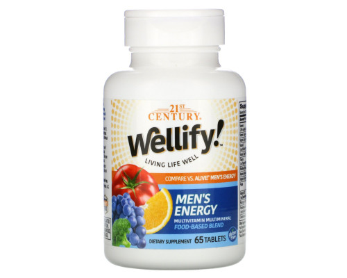 21st Century, Wellify! Men's Energy, 65 Tablets 21st Century, Wellify! Men's Energy, 65 Tablets