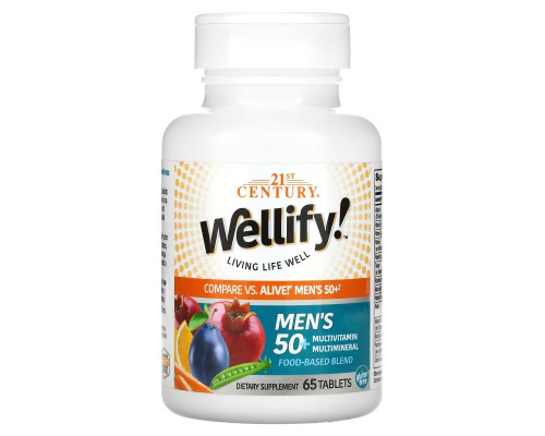 21st Century, Wellify, Men's 50+, 65 Tablets