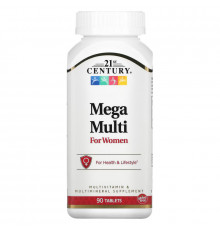 21st Century Health Care Мультивитамины для женщин Mega Multi 90 таблеток