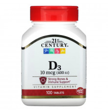 21st Century Health Care D-400 100 таблеток