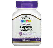 21st Century Health Care Ферменты папайи (Papaya Enzyme) 100 жевательных таблеток