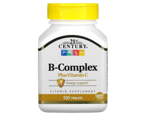 21st Century Health Care B Complex Natural with C 100 Caplets 21st Century Health Care B Complex Natural with C 100 Caplets