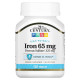 21st Century Health Care Iron 65 mg 100 Tablets