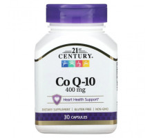 Коэнзим Q10 21st Century, Co Q-10, 400 мг, 30 капсул