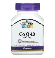 Коэнзим Q10 21st Century, Co Q-10, 400 мг, 30 капсул