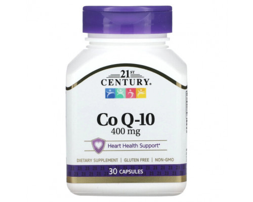 Коэнзим Q10 21st Century, Co Q-10, 400 мг, 30 капсул Коэнзим Q10 21st Century, Co Q-10, 400 мг, 30 капсул