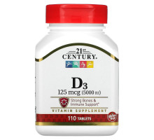 21st Century Health Care Супер сила D3-5000 110 таблеток