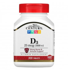 21st Century Health Care D3 300 таблеток
