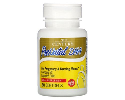 21st Century Health Care Prenatal DHA 30 гелевых капсул 21st Century Health Care Prenatal DHA 30 гелевых капсул