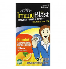 21st Century Health Care ImmuBlast со вкусом цитрусовых 32 жевательных таблетки