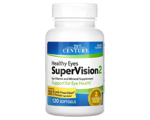 21st Century, Healthy Eyes SuperVision2, 120 Softgels 21st Century, Healthy Eyes SuperVision2, 120 Softgels