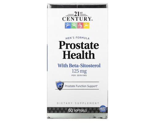 21st Century, Prostate Health with Beta-Sitosterol, 125 mg, 60 Softgels 21st Century, Prostate Health with Beta-Sitosterol, 125 mg, 60 Softgels