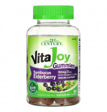 21st Century, VitaJoy Gummies, Sambucus Elderberry, 60 Vegetarian Gummies