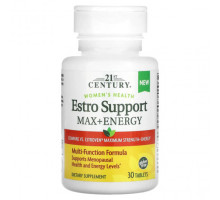 Женское здоровье 21st Century, Women's Health, Estro Support Max + Energy, 30 таблеток