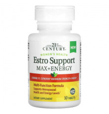 Женское здоровье 21st Century, Women's Health, Estro Support Max + Energy, 30 таблеток