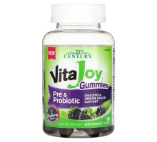 21st Century, Vita Joy Gummies, Pre & Probiotic, Blackberry, 60 Gummies